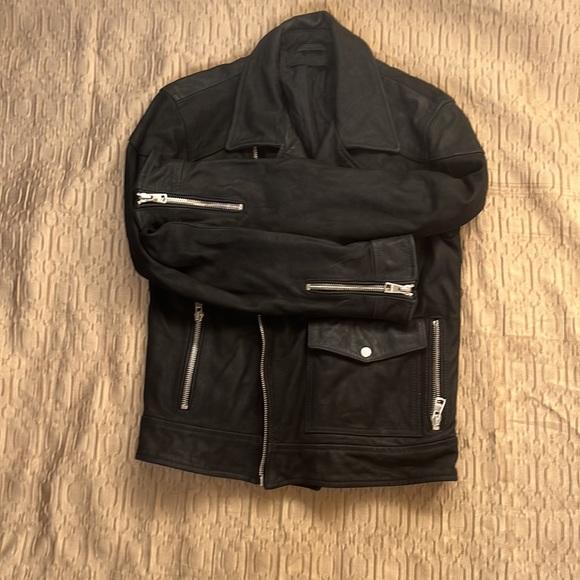 ORCIANI  LEATHER  JACKET SIZE 40 - Picture 3 of 10